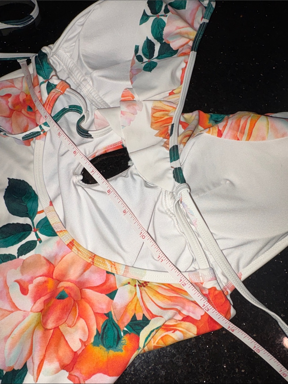 Cupshe White Floral Ruffled One-Piece Swimsuit - Picture 4 of 6